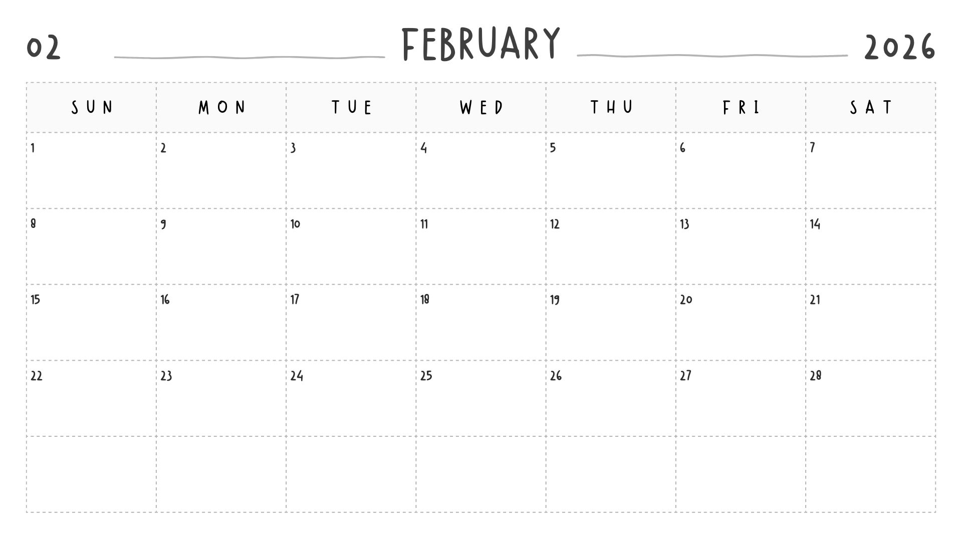 ヨガ月間スケジュール表